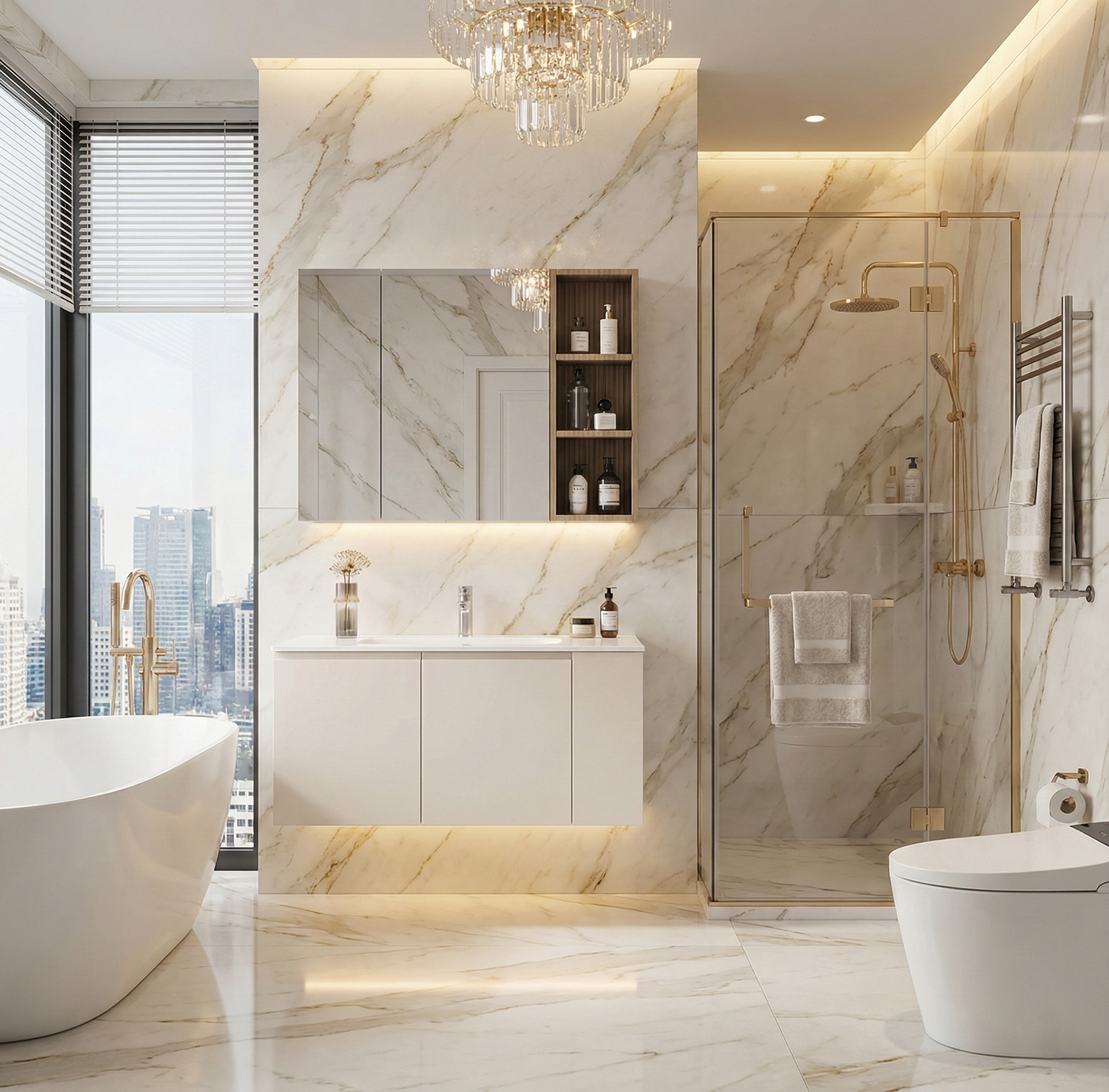 Mocha & Forest Pro Series Modern Single Vanity