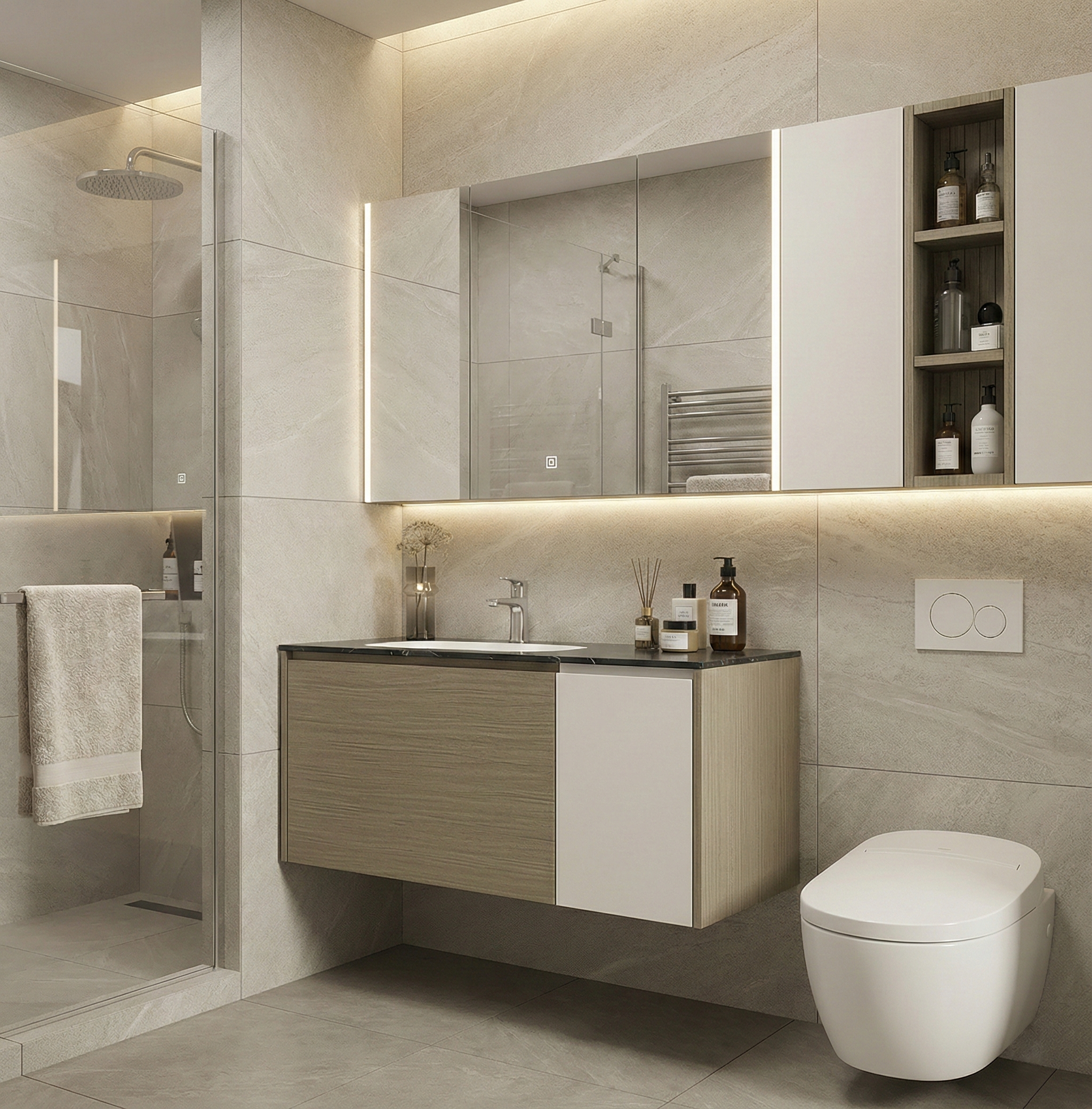 Mocha & Forest Pro Series Luxury Double Vanity