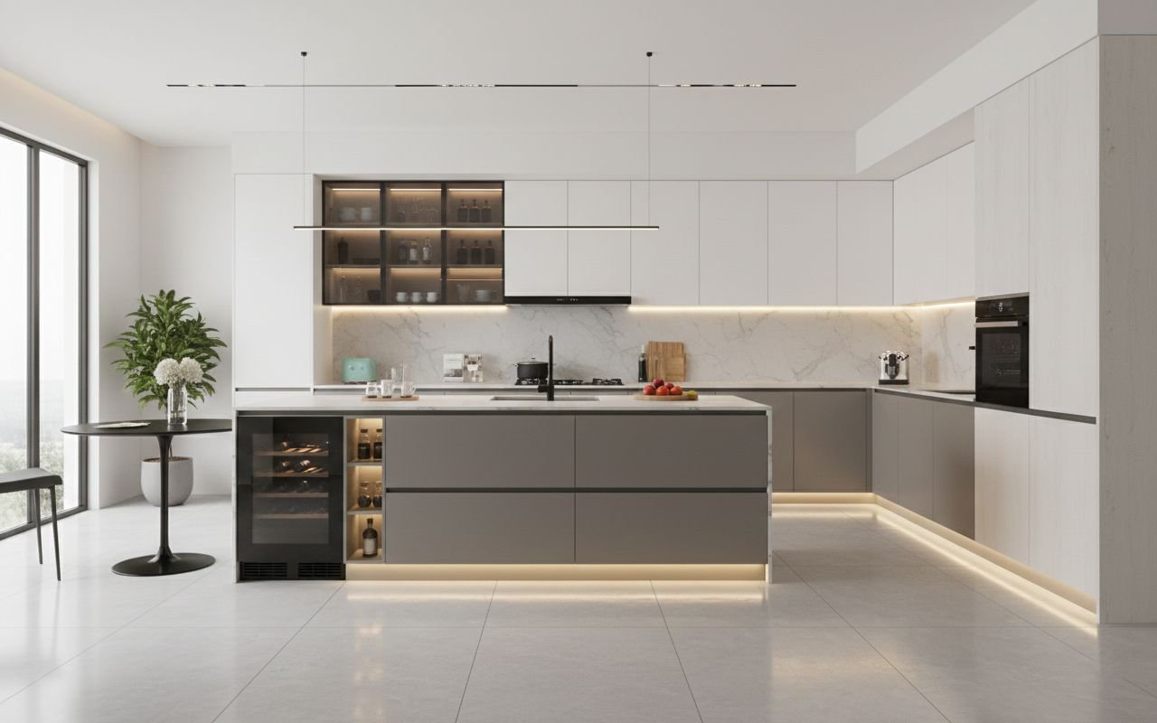 Alpha & Avignon Pro Large L-Shaped Kitchen